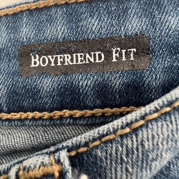 Judy Blue Boyfriend Fit Medium Wash Denim Stretch Jeans High Waist Women's 15/32 - Picture 5 of 11